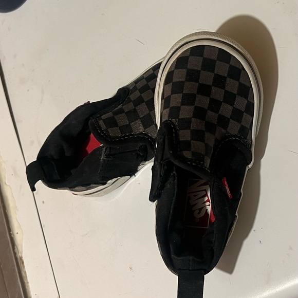 Vans Other - Vans Kids Black and Gray Checkered Sneakers